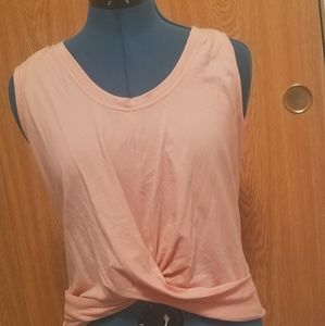 Joy lab Target twisted pastel pink workout top